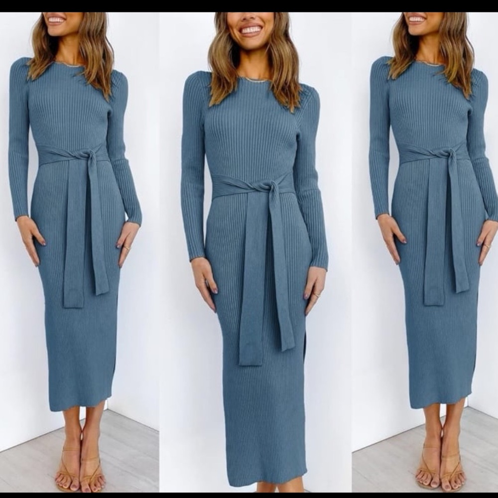 🆕 Long Sleeve Sweater Dress